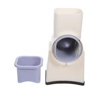 STOBAZA Râpe Rotative Multifonction avec Manivelle Coupe Légumes et Fromage Portable avec Protection Sécurisée Lames Multiples pour Trancher Râper et Émincer pour Petites Cuisines