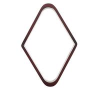 STOBAZA Râtelier de Billard en Bois pour 9 Boules, Support Triangulaire en Bois Massif, Couleur Rouge Foncé, Accessoire pour Table de Billard, Maison et Salle de Loisirs, Compatible