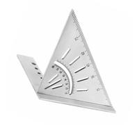 STOBAZA Règle de Mesure en Acier Inoxydable pour Menuiserie, Équerre de Charpentier 45° et 90°, Outil Précis Échelle Fine pour Mesure en Ameublement