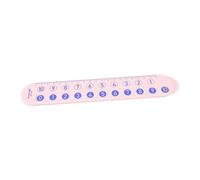 STOBAZA Règle Numérique de Décomposition Mathématique pour Garçon Fille Outil Dapprentissage Addition et Soustraction Règle à Glissière Robuste pour Maternelle et Maison Rose