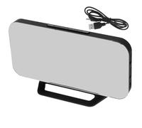 STOBAZA Réveil Numérique avec Ports USB Grand Écran LED Miroir Fonction Snooze Et Variateur De Luminosité Bleu