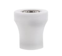 STOBAZA Roue Abdominale Silencieuse de Musculation en Plastique Butée Intégrée, Poulie U pour Coussin de Genoux Mobile, Remplacement pour Rameur Fitness à Domicile, Roulette Guidage Siège