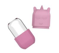 STOBAZA Rouleau de Massage Facial Licorne en Silicone Rose Mini, Outil Beauté Visage Compact, Soin Peau Anti-poches pour Femmes, Accessoire Réutilisable pour Massage Visage Quotidien