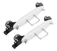 STOBAZA Roulettes Pivotantes pour Radiateur à Bain D'huile 2 Pièces Freins, Supports de U, Capacité Élevée, Rotation 360°, Adaptées aux Chauffages Électriques, Faciles à Installer,