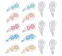 STOBAZA Rubans Correcteurs Performance Constante Lot de 20 en Plastique Blancs Correction Instantanée sans Séchage pour Bureau et Maison pour Usage Scolaire et Étude