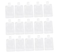 STOBAZA Sachets de Lotion de Voyage Jetables 15,5x9 Cm Lot de 20 Embout Verseur pour Shampooing et Produits Toilette, Conçus pour Trousse Toilette Suspendre et Paquet Cosmétiques