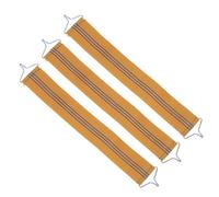 STOBAZA Sangles de Renfort Élastiques Anti-Fissure pour Fauteuil Inclinable, Lot de 3 Jaunes, Bande de Remplacement Robuste en Tissu Élastique, Compatible Chaise Pliante, Usage Extérieur