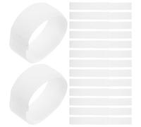 STOBAZA Sangles Réglables Antidérapantes pour Chaussures d'animaux 20pcs Blanc en Nylon et Polyester, Protection des Pattes pour Chiens et Chats Lors des Promenades en Extérieur