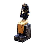 STOBAZA Sculpture Égyptienne en Résine 1 Pièce Figure Décorative Pharaon pour Décoration de Table Modèle Artisanal Ancien Statue Égyptienne D’Intérieur Décoration de Bureau Originale