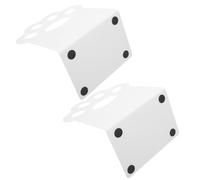 STOBAZA Serrage-Livres en Métal Blanc Motif Patte de Chat 1 Paire de Butées de Livre pour Étagères Organisateur Décoratif Multifonction pour Bureau et Étude Supports de Livres