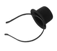 STOBAZA Serrage-tête Mini Chapeau Noir en Polyester Léger et Confortable, Design Unique pour Fêtes de Groupe et Cosplay, Bandeaux de Nouvel An pour Femmes et Hommes