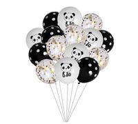 STOBAZA Set de Ballons Latex Panda avec Paillettes pour Décoration de Fête Anniversaire Mariage Festival Ensemble de Ballons Animaux et Points Noirs Accessoires de Fête et Fuite