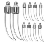 STOBAZA Set de Flacons Verre Miniatures avec Bouchons à Vis Bouteilles Vides pour Souhaits Pendentifs Décoratifs Transparentes pour DIY Bouteille Potion Cadeau Romantique et Souvenirs de