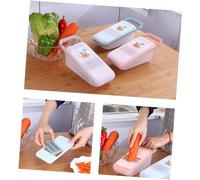 STOBAZA Set Multifonctionnel de Trancheuse et Râpe pour Légumes et Pommes de Terre Coupe Carottes Pratique avec Poignée Antidérapante et Rangement Outil de Cuisine avec