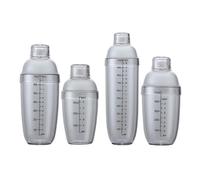 STOBAZA Shaker Cocktail Plastique Réutilisable avec Graduation Claire Mixeur de Boissons Bar Étanche et Léger pour Cocktails et Thé Au Lait