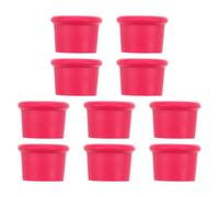 STOBAZA Silicone Wine Bottle Stoppers, 10pcs Reusable Corks, Easy to Use and Clean, Leakproof Seal for Wine Bottles, Enhanced Preservation, Pink