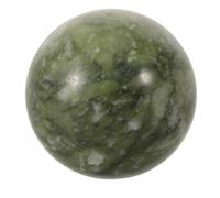 STOBAZA Sphère de Cristal Feng Shui en Jade Naturel Vert Poli, Décoration Raffinée pour Bureau, Facile à Entretenir, Divination et L'harmonie