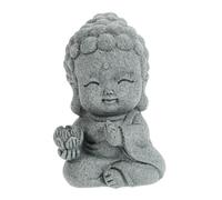 STOBAZA Statue Bouddha Décorative pour Aquarium et Jardin Sculpture Résistante avec Base Stable Ornement Paisible pour Maison et Extérieur