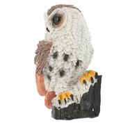 STOBAZA Statuette De Hibou Résine pour Jardin Ornement De Paysage Décoration De Bureau Intérieur Modèle De Hibou Décoratif