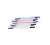 STOBAZA Stylo à Ongles en Silicone à Double Tête, Pinceaux Précision pour Nail Art, Outil de Sculpture, Tête Souple, pour Salon