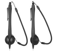 STOBAZA Stylo Résistif pour Écran Tactile avec Pointe à Ressort, 2 Pièces, Anti-Perte, Navigation Précise, Support en Silicone Adhésif, pour Tablettes et Appareils Pos, Noir