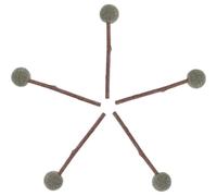 STOBAZA Sucette à l'herbe à Chat en Bois 5pcs, Boules à Mâcher Naturelles pour Chats Petits et Moyens, Nettoie Dents et Divertit en Jouant en Appartement