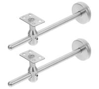 STOBAZA Support Argenté Mural D'escalier Courante pour Réglable Main en Acier Inoxydable 304 Robuste Solide, 2pcs et pour Escaliers et Rampes Maison