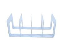 STOBAZA Support de Ajustable Compartiments pour Bureau Organiseur de Fichiers Robuste sans Assemblage Porte-documents Multifonction pour Étagère Rangement Pratique pour Magazines et