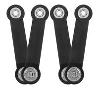 STOBAZA Support de Bras de Planeur en Fer Noir Solide et Facile à Installer pour Quincaillerie de Banc D'extérieur et Accessoires Plein Air