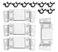 STOBAZA Support de Lampe Frontale en Métal pour Casque de Chantier Kit 12 Pièces Compatible Casques de Sécurité Maintien Stable et Fixation Fiable pour Éclairage LED Industriel