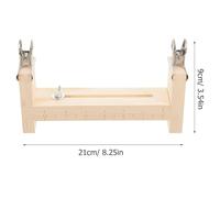 STOBAZA Support de Nouage Bois pour Bracelets DIY avec Clips Outil de Fabrication pour Kit de Bracelets Tissés Cadre Stable pour Artisanat de Corde et Création de Lanières