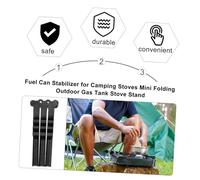 STOBAZA Support de Réchaud Pliable pour Bouteille de Gaz Trépied Stabilisateur Robuste Nylon Support Camping pour Gaz Portable Sécurité Renforcée sur Terrain Irrégulier