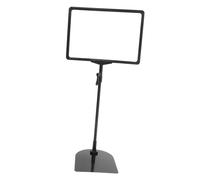 STOBAZA Support de Sol pour Affichage Publicitaire Hauteur Cadre Noir avec Base Stable et Film Transparent Porte-étiquette Robuste pour Signalétique Magasin et Extérieur