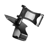 STOBAZA Support de Téléphone avec Patin pour Voiture Support GPS pour Voiture Rotatif à 360°, Abs et Eva, Noir Utilisation d'une Seule Main pour Tableau de Bord et Grille D'aération