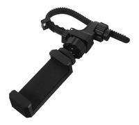 STOBAZA Support de Trombone et Téléphone Pince Lyre Musicale en Métal Noir Compatible Trompette Saxophone Alto et Cor D’Harmonie pour Partitions Numériques et Pratique en Répétition