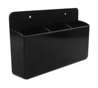 STOBAZA Support Mural Adhésif pour Télécommandes TV Climatisation et Ventilateur Boîte de Rangement 3 Compartiments Blanche Organiseur Mural pour Chambre et Salon Gain de Place