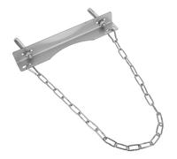 STOBAZA Support Mural Fer pour Bouteille Oxygène avec Chaîne Équerre Robuste pour Bonbonne Gaz Propane Maintien Sécurisé pour Cylindre Gaz Industriel et Médical