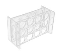 STOBAZA Support Verre à Shot Transparent Acrylique Porte-verres Whisky Rond Rangées Emplacements Organisateur Léger et Portable pour Bar et Fête