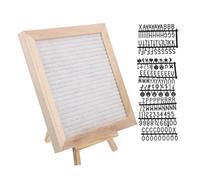 STOBAZA Tableau à Lettres Feutre avec Support et Lettres et Symboles Panneau Message Décoratif pour Anniversaire Garçon Fille Cadre pour Bureau et Mur Cadeau Éducatif pour Apprentissage