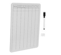 STOBAZA Tableau Blanc Double Face Épais Impression Quadrillée pour Écriture Facile, Effaçable à Sec, Pratique des Mathématiques Maison Classe