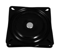 STOBAZA Tabouret de Bar en Fer Noir, Plaque Mécanisme Pivotant | Pied de Chaise Pivotant, Structure Stable et Lisse, pour Sièges de Bureau et Voitures