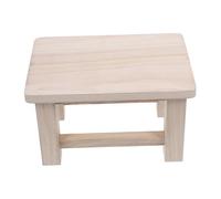 STOBAZA Tabouret Massif Naturel Stable Petit Tabouret Multifonction pour Maison et Dortoir Compact pour Changer Chaussures et Usage Quotidien