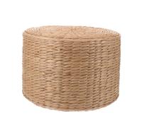 STOBAZA Tabouret Tissé Paille pour Garçon Fille Tabouret pour Jardin Siège Multifonction pour Changer Chaussures Design Adorable et Naturel Matériau Sûr