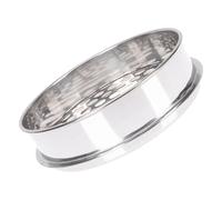 STOBAZA Tamis Rond en Acier Inoxydable 20 Cm à Trous Ronds de 16 Mm pour Myrtilles et Calibrage de Grains, Passoire Inox Professionnelle Cuisine et Jardinage, Ustensile la Cuisine Inox