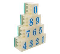 STOBAZA Tampons Chiffres 0 à 9 pour Loisirs Créatifs et Usage Professionnel Jeu de Tampons Dateurs Numériques Codage pour Scrapbooking t Gestion Documentaire Matériel Solide