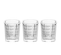 STOBAZA Tasse à Mesurer Espresso 60ml en Verre Noir, Graduations | Résiste aux Variations Chaud-froid, Surface Lisse, Facile à Nettoyer, sans Résidus, Cuisine