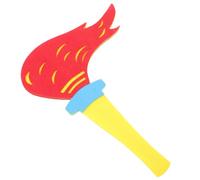 STOBAZA Torche de Spectacle en Tissu et Bois, Accessoire de Compétition | Décoration de Fête et Accessoire de Scène, Finition Soignée, Style Réaliste, pour Cosplay et Réunions Sportives