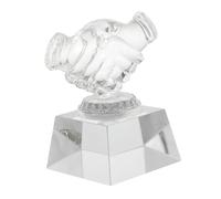 STOBAZA Trophée Cristal Transparent Décoratif Design Main Délicate Accessoire de Prix Unique pour Décoration Intérieure et Trophées Adultes