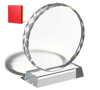 STOBAZA Trophée de Cristal Délicat en Verre Cristal pour Récompense, Design Simple et Créatif, pour Activités sur Campus et Fêtes