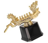 STOBAZA Trophée Sportif en Plastique Doré de Bateau-Dragon Mini Trophée Amusant pour Compétition D’Aviron Coupe du Vainqueur pour Événements Sportifs et Fêtes Garçon et Réutilisable